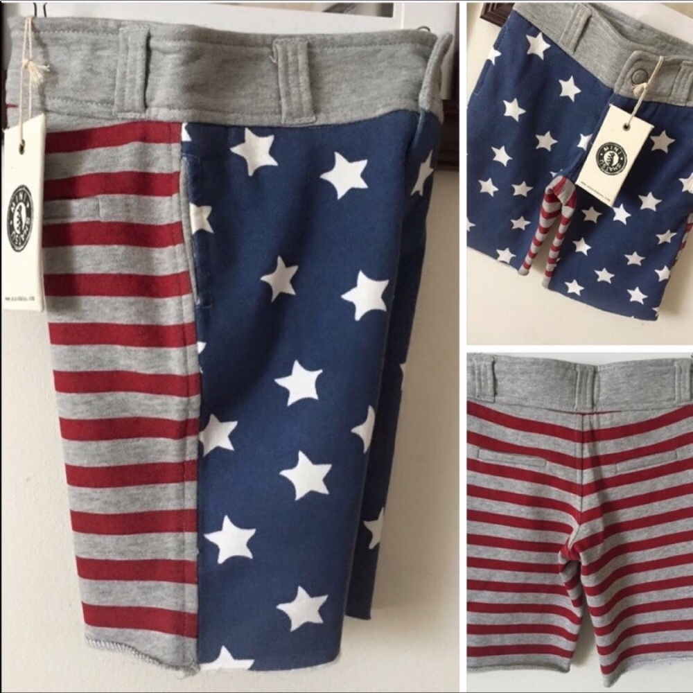 New Mini Shatsu Stars Stripes Knit Shorts